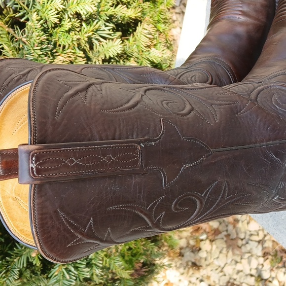 Lucchese Brown Heeled Boots - Picture 3 of 16
